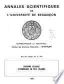 Annales scientifiques de l'Université de Besançon