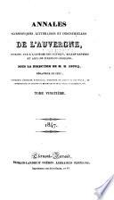 Annales scientifiques, littéraires et industrielles de l'Auvergne