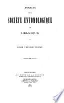 Annales - Société entomologique de Belgique