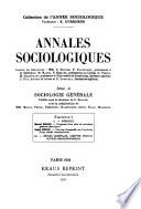 Annales sociologiques