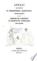 Annali dell'Instituto di Corrispondenza Archeologica