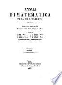 Annali di matematica pura ed applicata