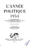 Année politique, économique, sociale et diplomatique en France