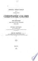Année véritable de la naissance de Christophe Colomb ...