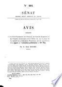 Annexe au procès-verbal de la séance du ...