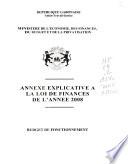 Annexe explicative à la Loi des finances