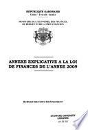 Annexe explicative au projet de la Loi de finances pour l'an ...