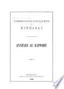 Annexes au rapport [du Commission d'enquête du Kirdjali].