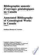 Annotated bibliography of genealogical works in Canada