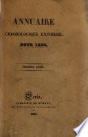 Annuaire chronologique universel pour 1834