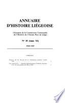 Annuaire d'histoire Liégeoise