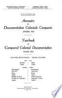 Annuaire de documentation coloniale comparée