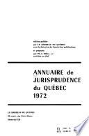 Annuaire de jurisprudence de Québec