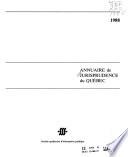 Annuaire de jurisprudence de Québec