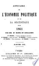 Annuaire de l'économie politique et de la statistique