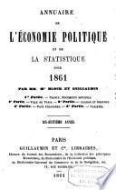 Annuaire de l'economie politique et de la statistique
