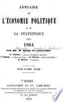 Annuaire de l'économie politique et de la statistique