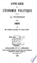 Annuaire de l'économie politique et de la statistique pour ....