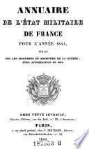 Annuaire de l'etat militaire de France
