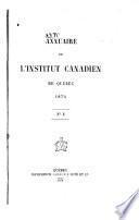 Annuaire de l'Institut canadien de Québec