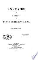 Annuaire de l'Institut de droit international