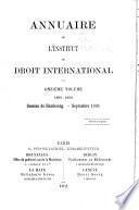 Annuaire de l'Institut de Droit International