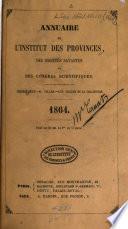 Annuaire de l'Institut des provinces, des sociétés savantes et des congrès scientifiques