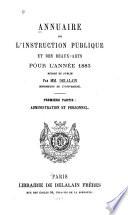Annuaire de l'instruction publique et des beaux-arts