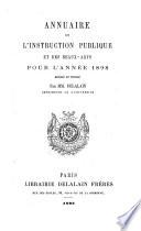 Annuaire de l'instruction publique et des beaux-arts