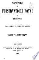 Annuaire de l'Observatoire royal de Belgique
