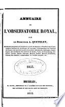 Annuaire de l'Observatoire royal de Bruxelles