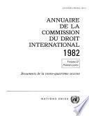 Annuaire de la Commission du Droit International 1982, Vol. II, Partie 1