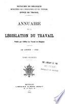 Annuaire de la législation du travail