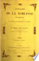 Annuaire de la noblesse de France et des maisons souveraines de l'Europe