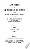Annuaire de la noblesse de France et des maisons souveraines de l'Europe