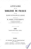 Annuaire de la pairie et de la noblesse de France et des maisons souveraines de l'Europe