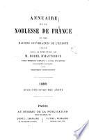 Annuaire de la pairle et de la noblesse de France, des maisons souveraines de l'Europe et de la diplomatie