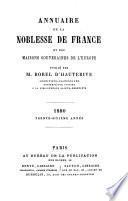 Annuaire de la pairle et de la noblesse de France, des maisons souveraines de l'Europe et de la diplomatie