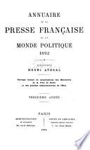 Annuaire de la presse française et étrangère