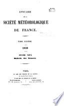 Annuaire de la Société météorologique de France