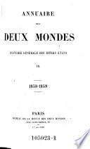 Annuaire des deux mondes; histoire generale des divers etats
