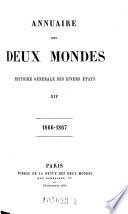 Annuaire des deux mondes; histoire generale des divers etats