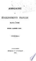 Annuaire des Établissements français dans l'Inde
