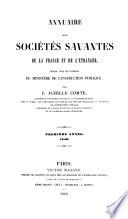 Annuaire des sociétés savantes de la France et de l'étranger