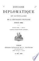 Annuaire diplomatique et consulaire de la République Française