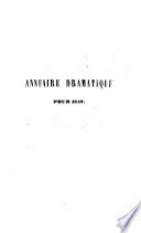 Annuaire dramatique de la Belgique