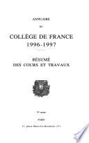 Annuaire du Collège de France