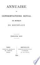 Annuaire du Conservatoire royal de musique de Bruxelles