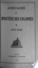 Annuaire du Ministère des Colonies