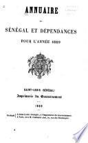 Annuaire du Sénégal et dépendances pour l'année 1869